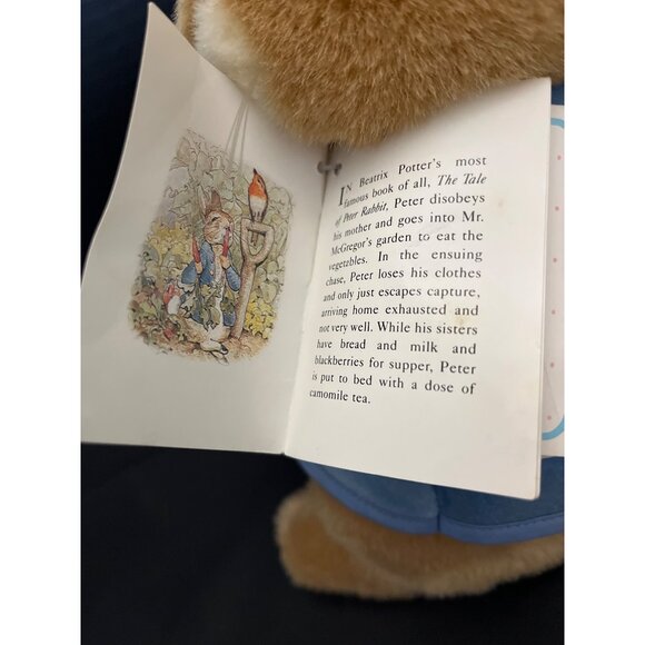 Eden Peter Rabbit Plush Stuffed Animal Beatrice Potter Unused With Tags 13” - Picture 10 of 11